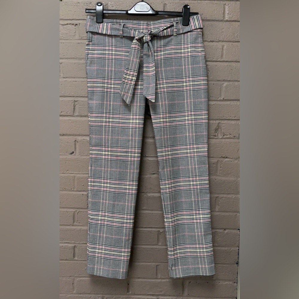 LOFT plaid crop pants 6